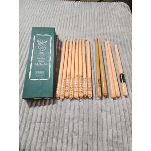 8 15 inch Vintage Patrician Smokeless Dripless Taper candles Peach  b45